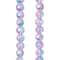 Pink &#x26; Blue Crackle Glass Round Beads, 8mm by Bead Landing&#x2122;